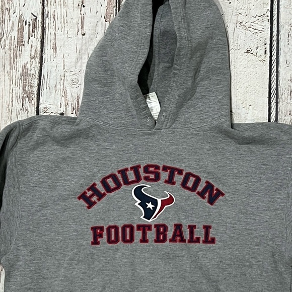 Houston Texans Reebok Gray NFL Football Hoodie Jumper Sweatshirt - Picture 2 of 3
